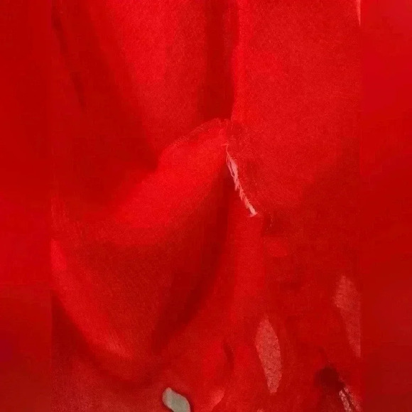 See by Chloe Women's Brown Feminine Scalloped Georgette Top - Picture 5 of 7